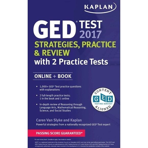 GED Test 2017 Strategies Practice & Review with 2 Practice Test Book - Picture 1 of 6